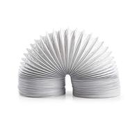 Nedis PVC Aria Uscita Tubo Flessibile per Aria Ventilazione/Asciugatrici, 10 cm Diametro x 6 m Lunghezza, Bianco