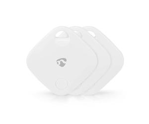Nedis Ricerca chiavi | Funzionamento a batteria | 3 X CR2032 | Batterie incluse | Versione Bluetooth®: 5.1 | Durata della batteria fino a: 1 anni | Bianco | 3 pezzi