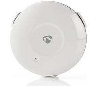 Nedis - Rivelatore D'acqua Intelligente Rotondo Connesso Via Wi-fi Con Allarme Da 50db, Bianco