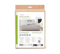 NEDIS Set di 2 filtri universali per cappa da cucina, tagliabili, 57 x 47 cm, filtro ai carboni attivi e filtro antigrasso