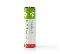 Nedis, Set di 4 batterie ricaricabili precaricate NiMH AA 1,2V DC 2600mAh,