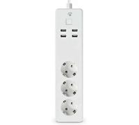 Nedis SmartLife Power Strip | Wi-Fi | 3 x contatti di protezione (CEE 7/3) / 4 x USB | 16 A | 3680 W | 1,80 m | -10-40 °C | Android™ / IOS | Bianco