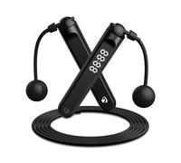 Nedis, SmartLife Sports 2-in-1 Corda da salto connessa a LED da 3 m, Nero