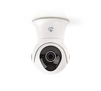 Nedis SmartLife Telecamera per Esterni, Sistema di Sicurezza per Aree Esterne con Sensore di Movimento, Wi-Fi, Full HD 1080p, Modalità Visione Notturna, Memoria Interna (16 GB), IP65, Bianco