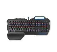 Nedis, Tastiera meccanica per gamer retroilluminata layout Stati Uniti, Nero