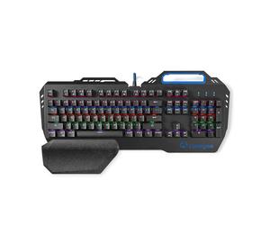 Nedis, Tastiera meccanica per gamer retroilluminata layout Stati Uniti, Nero