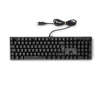 Nedis, Tastiera USB-A meccanica LED QWERTY cablata Cavo 1,5 m, Nero