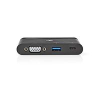 Nedis TCARF220BK station d'accueil USB 3.2 Gen 1 (3.1 Gen 1) Type-C Noir