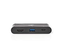 Nedis TCARF240BK station d'accueil USB 3.2 Gen 1 (3.1 Gen 1) Type-C Noir