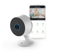 NEDIS Telecamera intelligente Wi-Fi per interni, 3 MP Full HD 1296p, rilevamento del movimento, visione notturna da 10 m, rilevamento umano e zone personalizzate, audio a 2 vie, microSD o