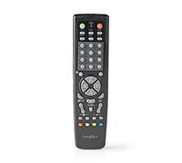 Nedis Telecomando universale TVRC2200BK | Preprogrammato | 10 dispositivi | Pulsanti di memoria/Pulsante guida TV | Infrarossi | Nero