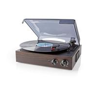 NEDIS TOCADISCOS 33/45 / 78 RPM | 18 W |CONVERSIÓN A MP3 | ABS/MDF | MARRÓN