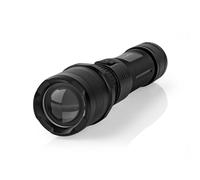 Nedis, Torcia LED 10W 1000lm IPX4 Portata 110m USB-C Ricaricabile, Nero