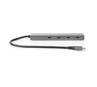 Nedis UHUBU3470AT hub & concentrateur USB 3.2 Gen 2 (3.1 Gen 2) Type-C 10000 Mbit/s Anthracite