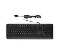 Nedis, US Tastiera QWERTY USB-A cablata a 104 pulsanti con tastierino numerico
