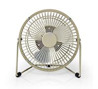 VENTILATORE DA TAVOLO SCRIVANIA COMPUTER PC GRIGIO USB 3W MINI 15 CM NEDIS