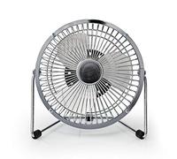 NEDIS Ventilatore da tavolo | USB Alimentato | Diametro: 150 mm | 3 W | 1 Velocità 1.00 m Cromo