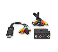 Nedis Video Grabber VGRRU101BK USB 2.0 480p con Cavo A/V/Scart