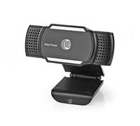 Nedis WCAM110BK Webcam | 2K@30fps | Messa a fuoco automatica | Microfono incorporato | Nero