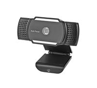 Nedis, Webcam 2K 30fps con Messa a Fuoco Automatica e Microfono Integrato, Nero