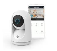Nedis WIFICI23CWT | Telecamera Wi-Fi smart da interno con rotazione Pan Tilt | 3MP HD | Visione notturna | Rilevamento movimento | Audio bidirezionale | Bianca