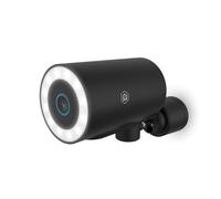 Nedis WIFICO41CBK | Telecamera Wi-Fi 6 da esterno 4K UHD | Rilevamento umano AI | Visione notturna a colori | Sirena e faretto integrati | Audio bidirezionale | IP65 | Nera