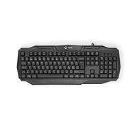 NEDIS Wired Gaming Keyboard USB 2.0 - Tasti a pellicola - LED - Tedesco - Layout DE - Lunghezza cavo di alimentazione: 1,50 m - Gaming - Nero