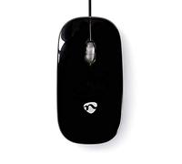 N MSWD200BK - Wired Mouse, 1000 DPI, 3-Button, Black