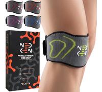 NeDKeN Ginocchiera Sottorotulea - Ginocchiera Ortopedica con Cinturino Sottorotuleo, Tutore Ginocchio Stabilizzante, Fascia Ginocchio Elastica per Sport, Corsa, Palestra, Menisco e Artrosi (Verde)