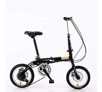NeDLon City Bike, Bici Pieghevole per Adulti, Mini Pieghevole Ultraleggera Portatile per Bambini Adulti Studenti Uomini e Donne Piccola Ruota, Bici con Freno a Doppio Disco a velocità variabile wwyy