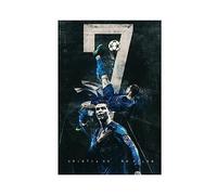 NEDOES 2 poster su tela di Cristiano Ronaldo, decorazione per camera da letto, sport, ufficio, stanza, regalo, senza cornice, 30 x 45 cm