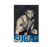 NEDOES Poster su tela con immagine di Sugar Ray Robinson, boxer, decorazione artistica da parete per soggiorno e camera da letto, senza cornice, 30 x 45 cm