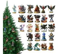 Nedräkning Till Jul,24 Giorni Decorazione Piatta Collezionabile - Calendario Mistero Per Il Conto Alla Rovescia Avvento | Per Feste Uffici Scrivania Albero Bambini Adulti Famiglia