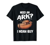 Need An Ark I Noah Guy Christian Gesù Retro Church Believer Maglietta