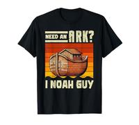 Need An Ark I Noah Guy Christian Gesù Retro Pun Umorismo Maglietta