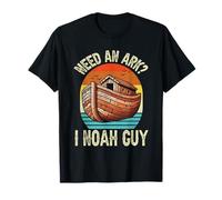 Need An Ark I Noah Guy Christian Gesù Umorismo Retro Pun Divertente Maglietta