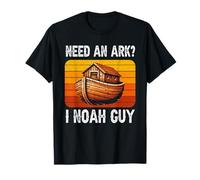 Need An Ark I Noah Guy Christian Gesù Umorismo Retro Pun Divertente Maglietta