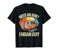 Need An Ark I Noah Guy Christian Gesù Umorismo Retro Pun Divertente Maglietta