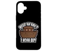 Need An Ark I Noah Guy Religioso Divertente Giochi di parole cristiani Custodia per iPhone 16 Plus