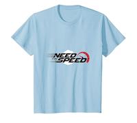Need for Speed Cars Racing - Tachimetro Grafico Maglietta, Bambini, Celeste, 3 Anni