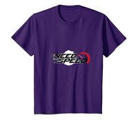 Need for Speed Cars Racing - Tachimetro Grafico Maglietta, Bambini, Viola, 3 Anni