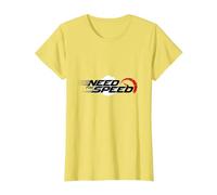 Need for Speed Cars Racing - Tachimetro Grafico Maglietta, Donna, Limone, 3XL