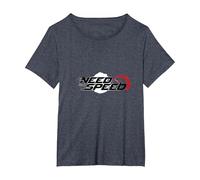 Need for Speed Cars Racing - Tachimetro Grafico Maglietta, Donna Plus-Size, Pervinca, 3X
