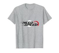 Need for Speed Cars Racing - Tachimetro Grafico Maglietta, Uomo, Grigio Melange, 3XL