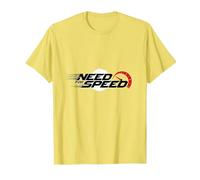 Need for Speed Cars Racing - Tachimetro Grafico Maglietta, Uomo, Limone, 3XL