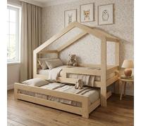 Need Sleep letto casetta con letto estraibile 160x80/140x70 asimmetrico