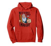 Need To Build A Boat I Noah Guy Umorismo Biblico Battuta Felpa con Cappuccio
