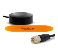 Need4Street Antenna DAB+ per aggiornare l'autoradio, spina SMA, lunghezza cavo 250 cm, antenna auto con amplificatore per migliore ricezione