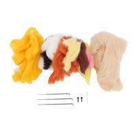 Needle Felt Kit Wool Felt Kit Wool Felting Kits DIY Educational Creative Craft Set for Kids Parents Family Bonding Natural Wool Safe Material