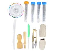 Needle Felting Set Embroidery Accessories Complete Tools Hand Made Craft Thread Clippers Awl Finger Cover with Storage Box for Professional Personal Use Durable Material (Set di strumenti Y2)